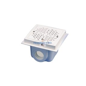   Fenékürítő betonos 200 x 200mm D75 ragasztós csatlakozóval (011302)