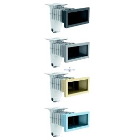   Design Szkimmer ACIS A400 betonos/fóliás szürke színű 6/4"BM / 2"KM / D50 (011463)