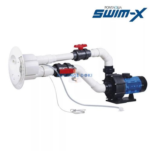 SWIM-X ellenáramoltató szett ovális előlappal 70m3/h 2,2kW 3Le