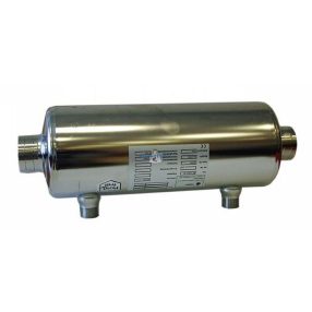 Acél hőcserélő AISI 316 105 KW 